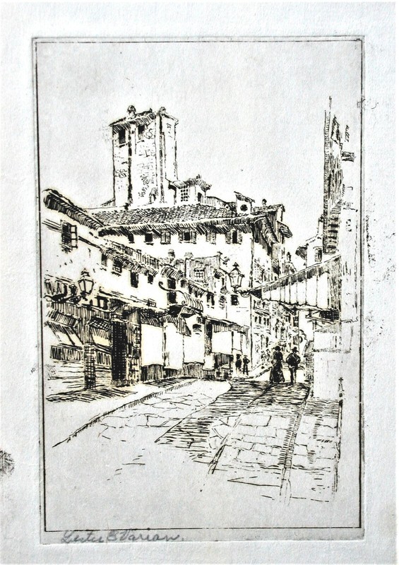 Lester Varian European Scene Etching (XXV)