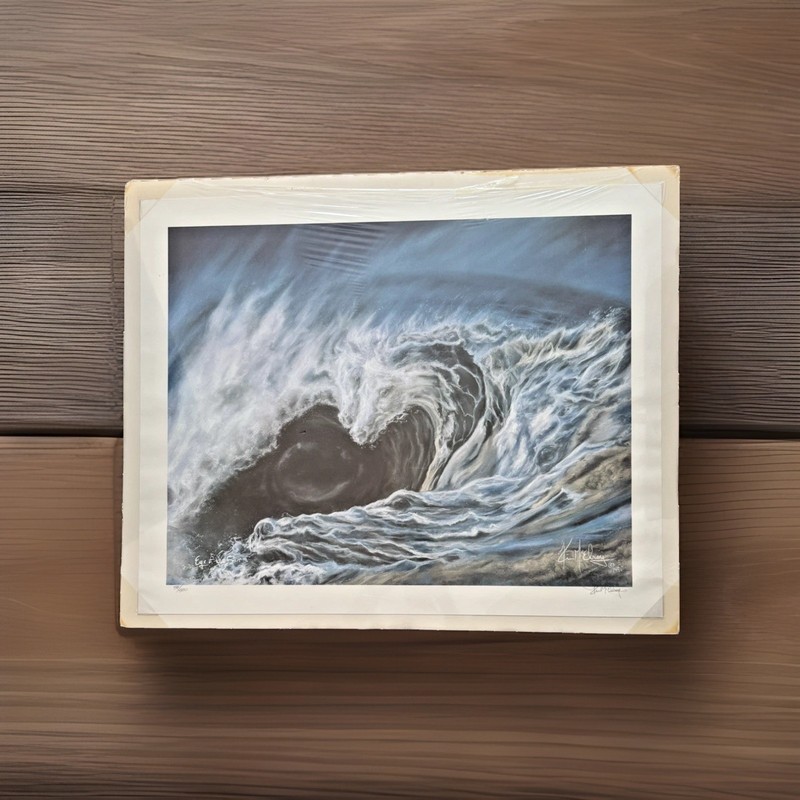 1990 Large Limited Edition «Eye of the Storm» Litho Print by Kim McElroy 59/500