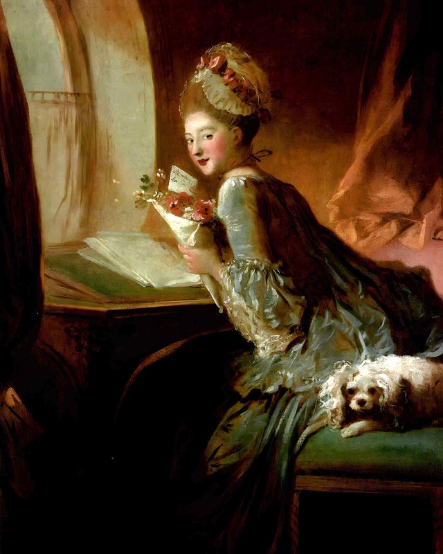 The Love Letter 1779 Painting by Jean-Honore Fragonard 8×10″ Art Print
