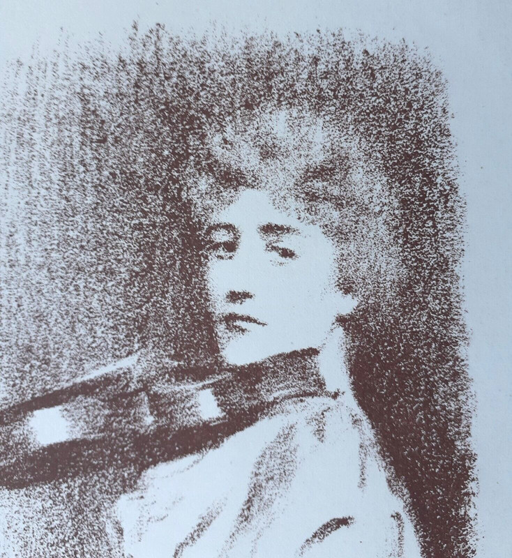 1898 - SYMBOLIST AUTO-LITHOGRAPH by FERNAND KHNOPFF (1858-1921) : THE VIOLINIST gallery