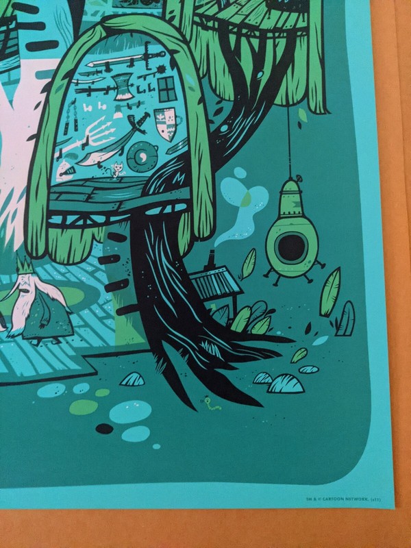 Little Friends of Printmaking Treehouse Adventure Time Print Mondo 1st Ed 16/175 gallery