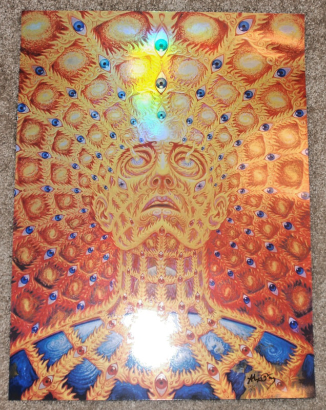 Alex Grey Oversoul Holographic Foil Serigraph Print S/# 333 Tool Poster Art gallery