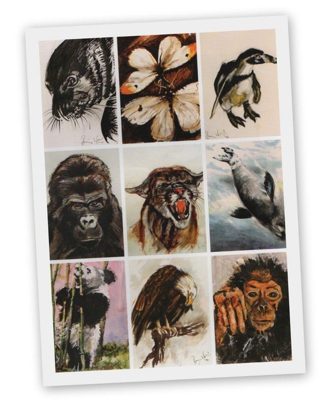 Wild Animals By Ronnie Wood Stunning Hardback Art Print Rolling Stones Artist