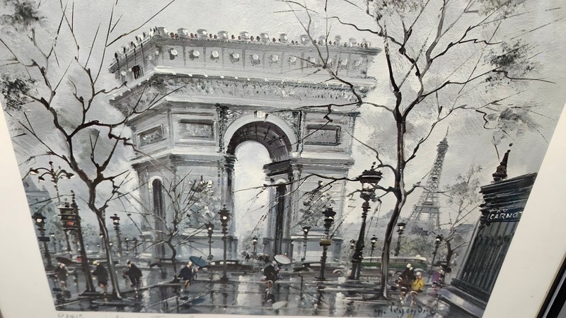 L'Arc de Triomphe Paris by Maurice Legendre French Impressionist Framed Print gallery