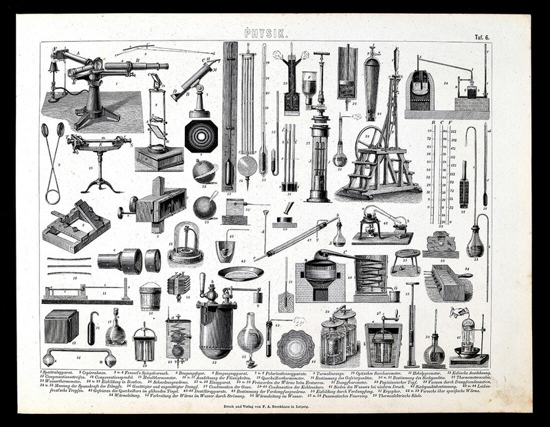 1874 Bilder Print Physics Lab Equipment Centerfuge Distill Apparatus Experiments