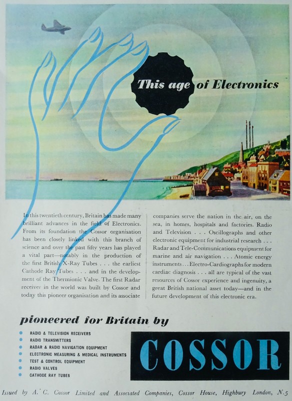 Advertisement Illustration A.C COSSER LTD & ASSOCIATED CO. HIGHBURY LONDON c1951
