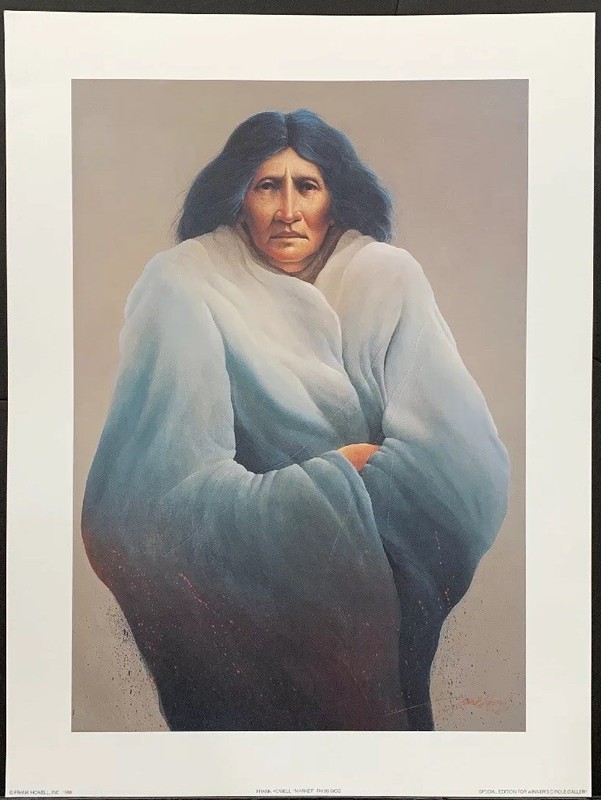 Frank Howell Print «Market» Native American Southwest Art 18”x24”