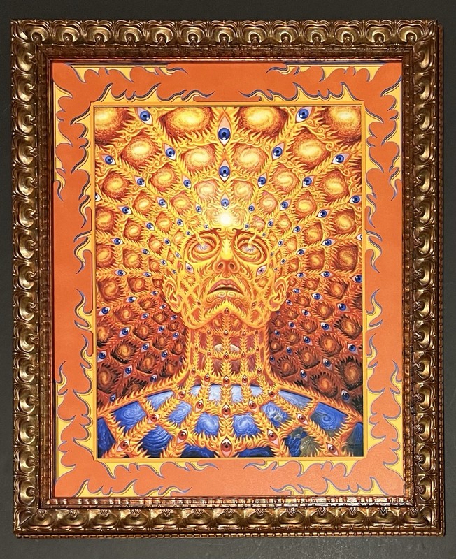 Alex Grey Oversoul giclee print #/300 Fenix Frames museum glass Tool poster art