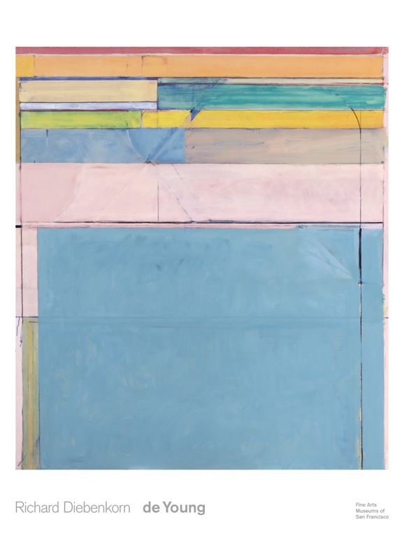 ABSTRACT ART PRINT – Ocean Park 116, 1979 by Richard Diebenkorn 36×26 Poster