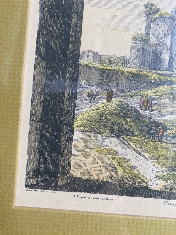 Luigi Rossini Colored 1st Verduta Altro Principale Ingresso Colosseo Roma 1822 gallery