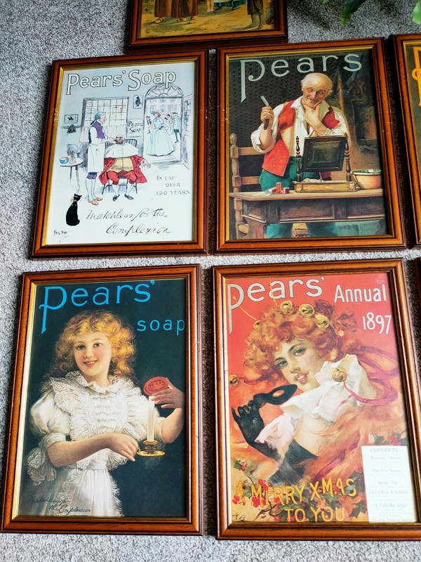 X11 PEARS SOAP ADVERTISING FRAMED Vintage Good Condition 24.5 Cm By 32 Cm gallery