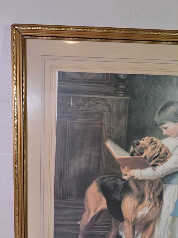 Briton Riviere Naughty Boy Framed Print Victorian Child Dog Picture Art gallery