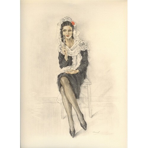 Print – Edouard Chimot: L’Andalouse – Art Deco – Ready to frame – Chimot2