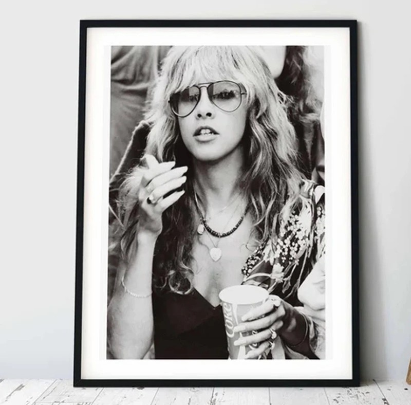 Stevie Nicks Music Vintage Poster, fan gift