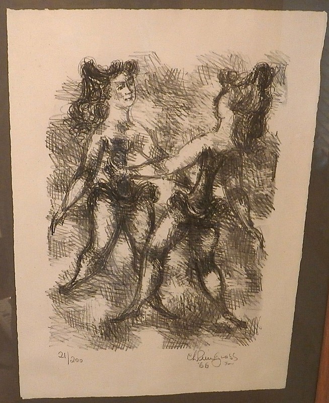 Dancers Lithograph-17 3/4 x 12 3/4 Inches-21/200-1966-CHAIM GROSS