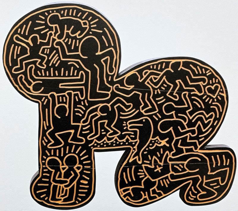 KEITH HARING - Black baby - signed, numbered edition 136/150, 50x70 cm gallery