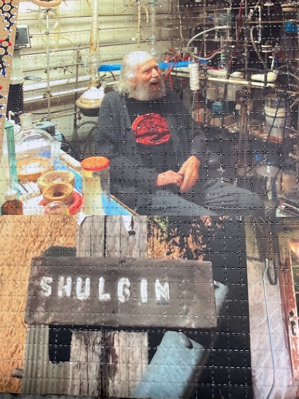 BLOTTER ART ORIGINAL 'SASHA SHULGIN~IN MEMORY OF...' SHEET WITH COA gallery