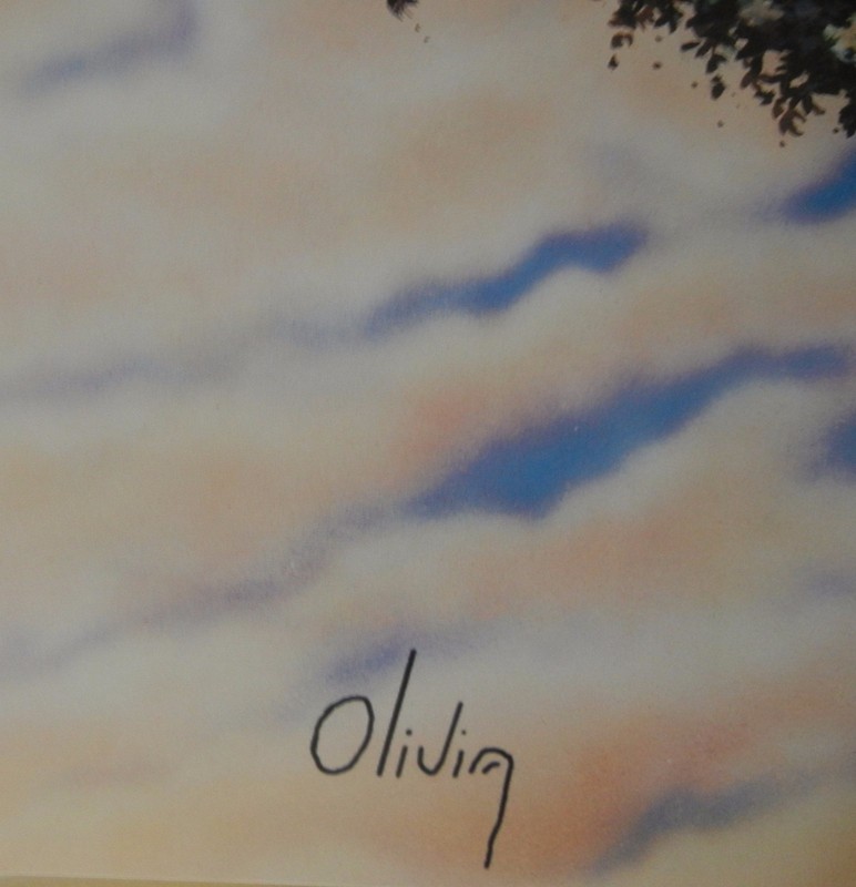 Olivia's ZEBRA LADY III ~ GORGEOUS! ~ HEAVY STOCK LITHOGRAPH 19" x 24" gallery