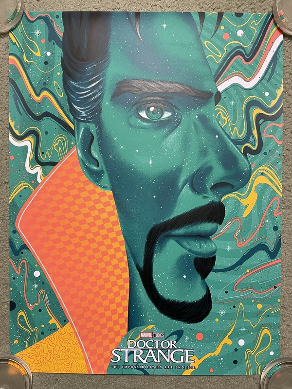 Doctor Strange Benedict Cumberbatch Avengers Movie Art Print Poster Mondo Doaly