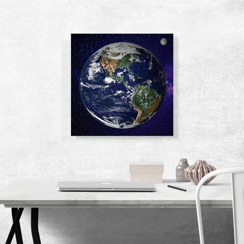 ARTCANVAS Planet Earth in Space Home Decor Canvas Art Print gallery