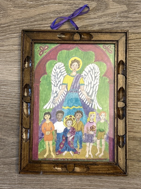 Framed Art The Guardian Angel 227/2500 By Francesca De Garcia C. 1998