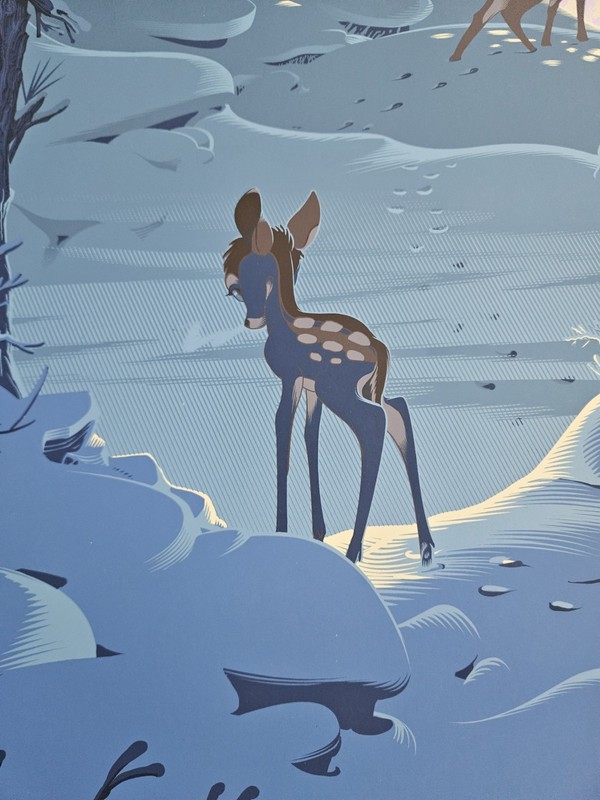 Laurent Durieux Bambi variant art print poster Mondo Disney Jaws Pulp Fiction gallery