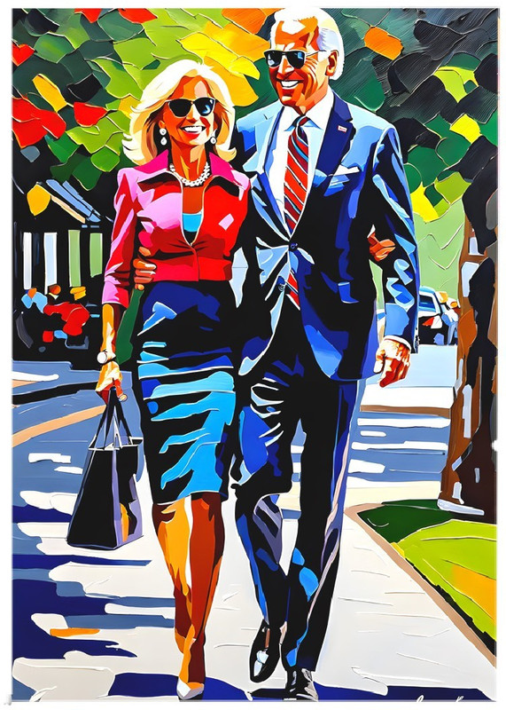 JOE BIDEN & DR JILL BIDEN * Fun Novelty * POLITICS * Art Card * ATC ACEO