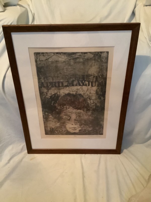 Christine Tarpey(20thC)Artist, OR, Lg Ltd Ed 5/10 Etching “Summer Nites”, Signed