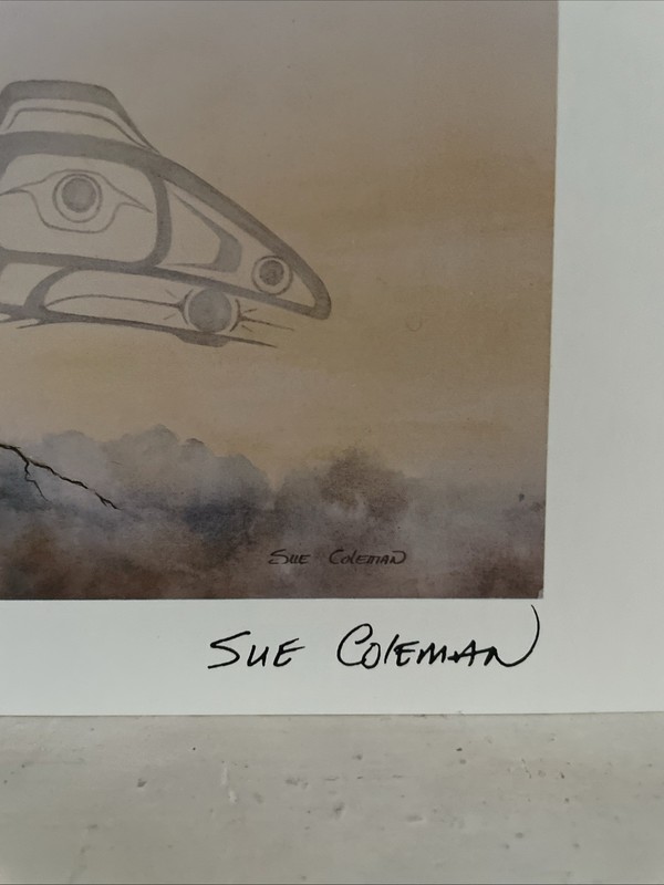 Sue Coleman “The Raven” Signed Art Greeting Card 6”x9” gallery