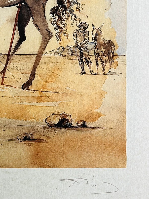 Salvador Dali Lithograph COA Original Signed With Pen Numbered In Pencil gallery