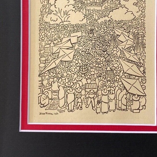 20 DIEGO RIVERA ORIGINAL 1938 SIGNED ON THE PLATE GRAVURES TO BE FRAMED AT 8X10 gallery