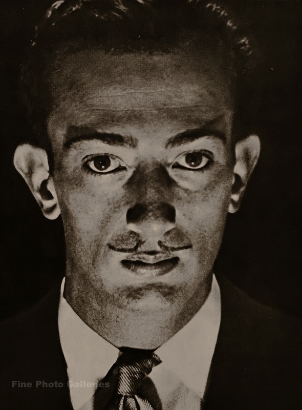 1929/75 Vintage MAN RAY Young Surrealist SALVADOR DALI Photo Engraving On 12×16