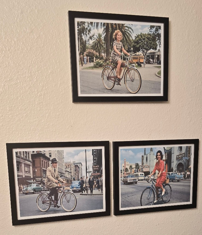 Schwinn Bicycles & Celebrities Set Photographic Art Framed Art Prints