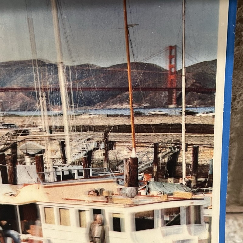 1968 Fishermen’s Wharf San Francisco Pacific Ocean Lenticular 3-D Picture Image gallery