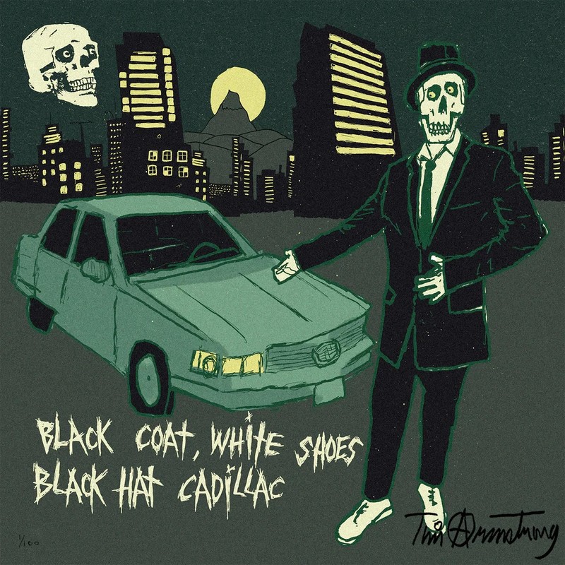 Tim Armstrong Time Bomb Black Coat White Shoes Cadillac Art Print /100 IN HAND