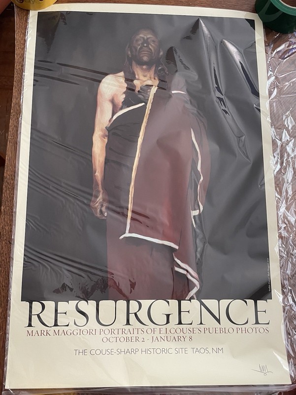Mark Maggiori SIGNED Buffalo Dancer Art Print RESURGENCE Couse’s Pueblo Photos