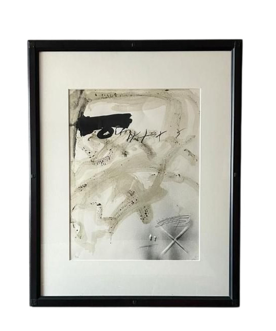 Antoni Tapies Lithograph Print Autograph Size H 38.5 x W 30.7 in
