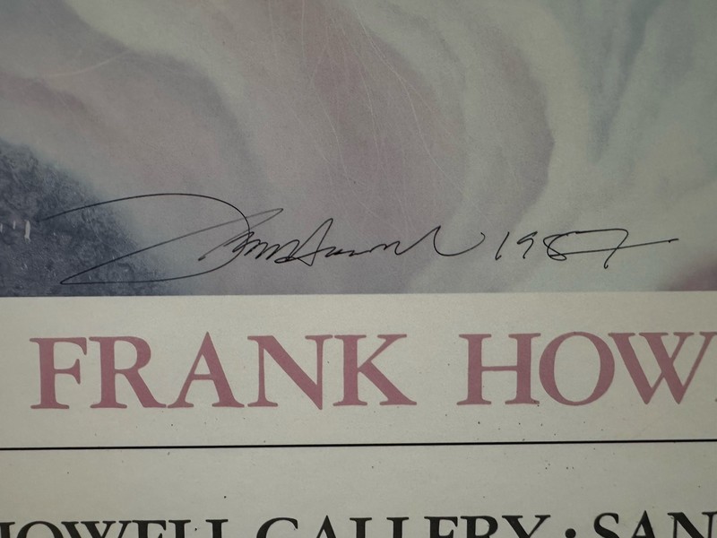 Frank Howell Gallery Print 1987 Hand Signed RIVER GENESIS 22x24 inch Santa Fe NM gallery