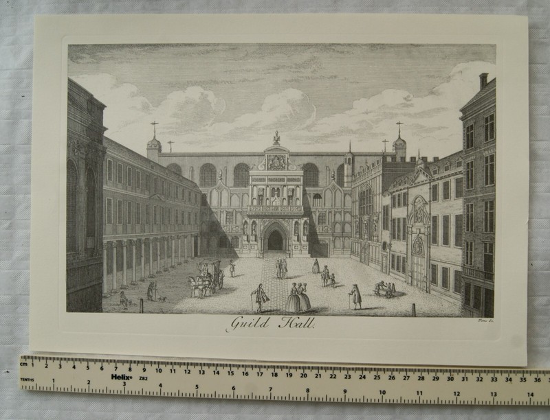 Engraving The Guild Hall London