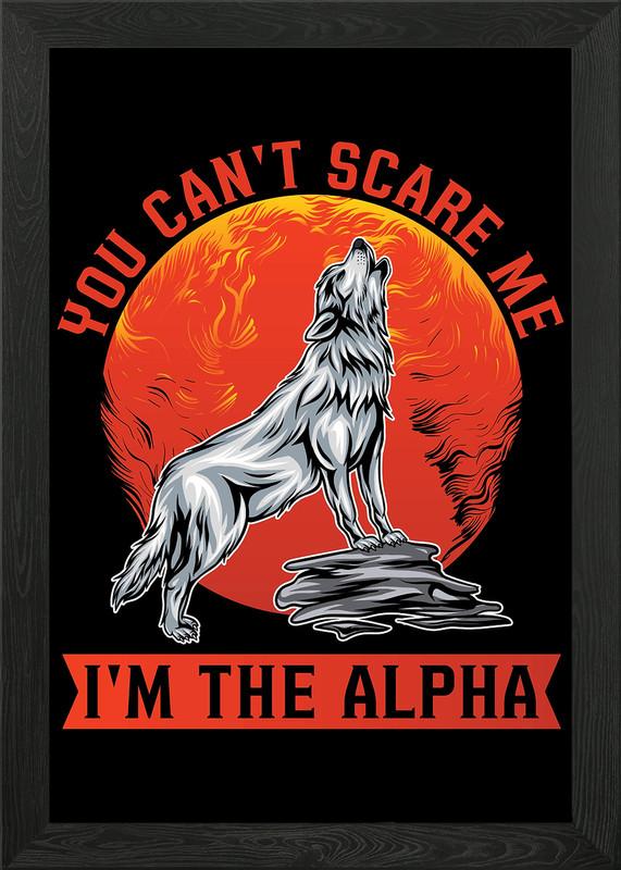 Wolf Wolves Framed Wall Art Poster Canvas Print Picture