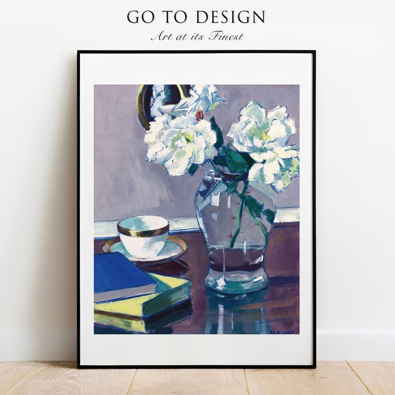Art print Cadell - Roses, late 1920s gallery wall Art painting giclee poster gallery