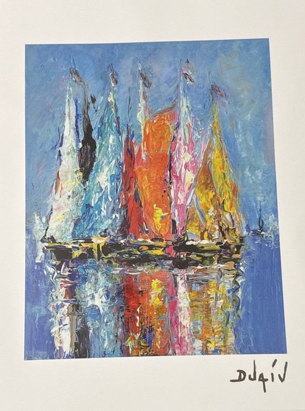 “En Gouttes” by DUAIV Lithograph | COA | 11 5/8 x 9 3/4 | Park West | 2024