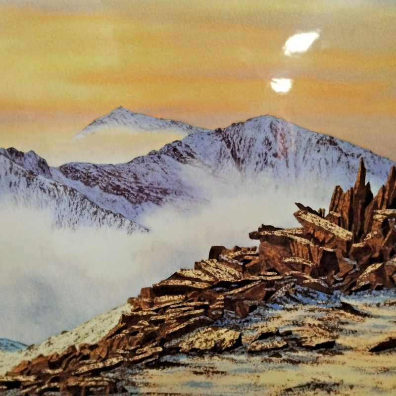 Neil J. Barlow, Winter Evening, Castell y Gwynt 35/650 57.5cm x 45cm Print gallery