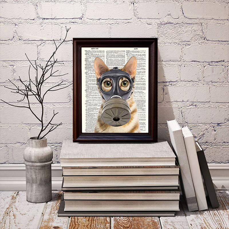 Fallout Kitty - Dictionary Art Print Printed On Authentic Vintage Dictionary gallery