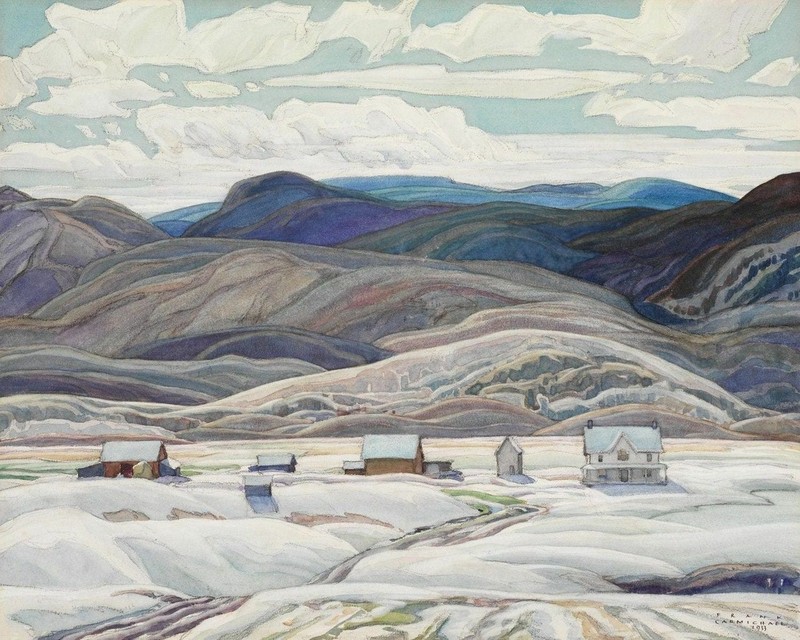 Franklin Carmichael – Bisset Farm (1933) Signed – 17″ x 22″ Fine Art Print