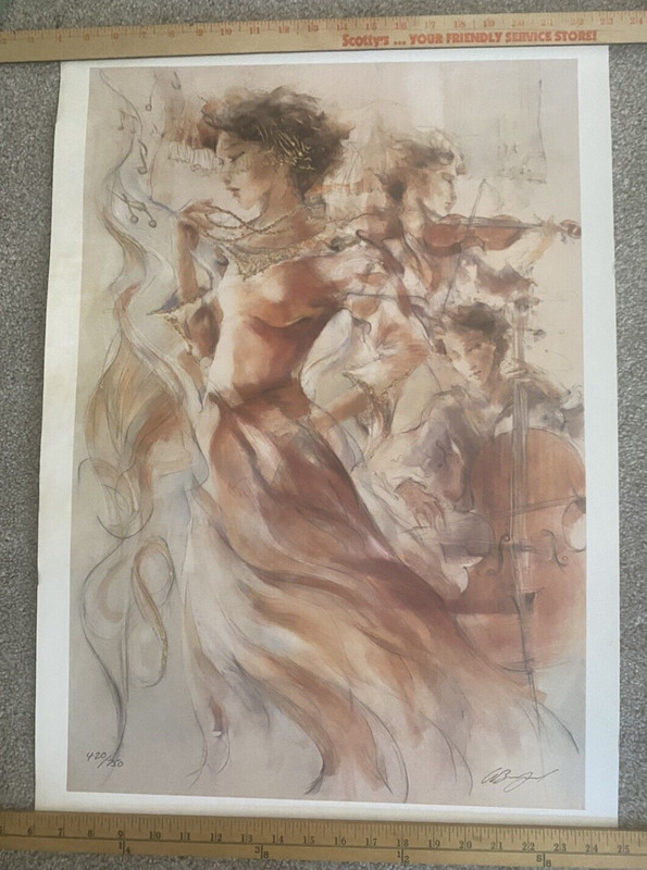 GARY BENFIELD » HARLEQUIN SPRING» SERIOLITHOGRAPH ON WOVE PAPER 2003