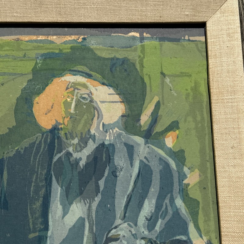 SISTER MARY CORITA KENT SERIGRAPH SILKSCREEN RARE EARLY ABSTRACT MODERNIST AS IS gallery