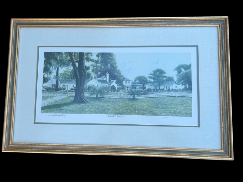 W. Jackson Causey “Palmetto Bluff” 1989 Signed Limited Edition Print Framed