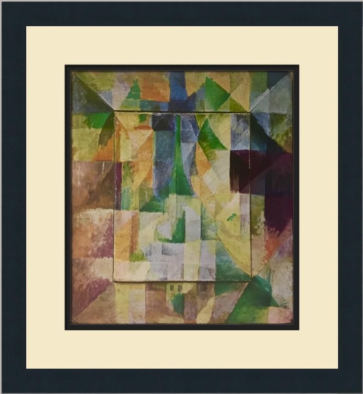 Robert Delaunay Simultaneous Windows Custom Framed Print