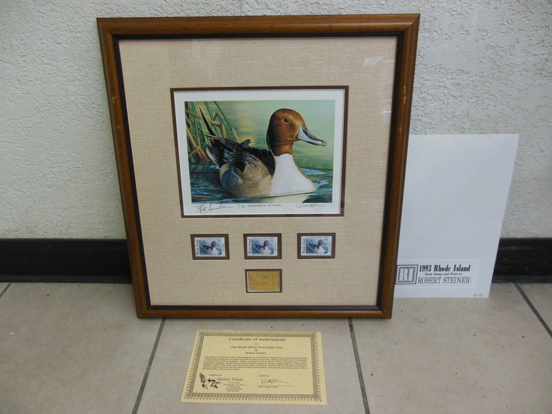 Robert Steiner 1994 Rhode Island Duck Stamp Print Governors Edition Signed COA